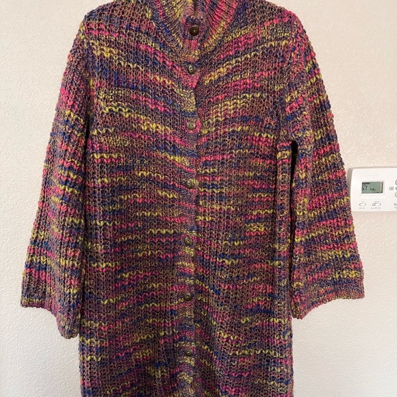 Sundance Long multicolor cardigan L - Picture 4 of 15